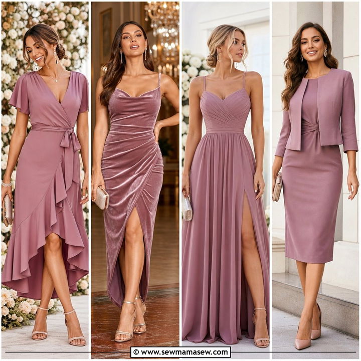25 Mauve Wedding Guest Dress Outfit Ideas for 2026