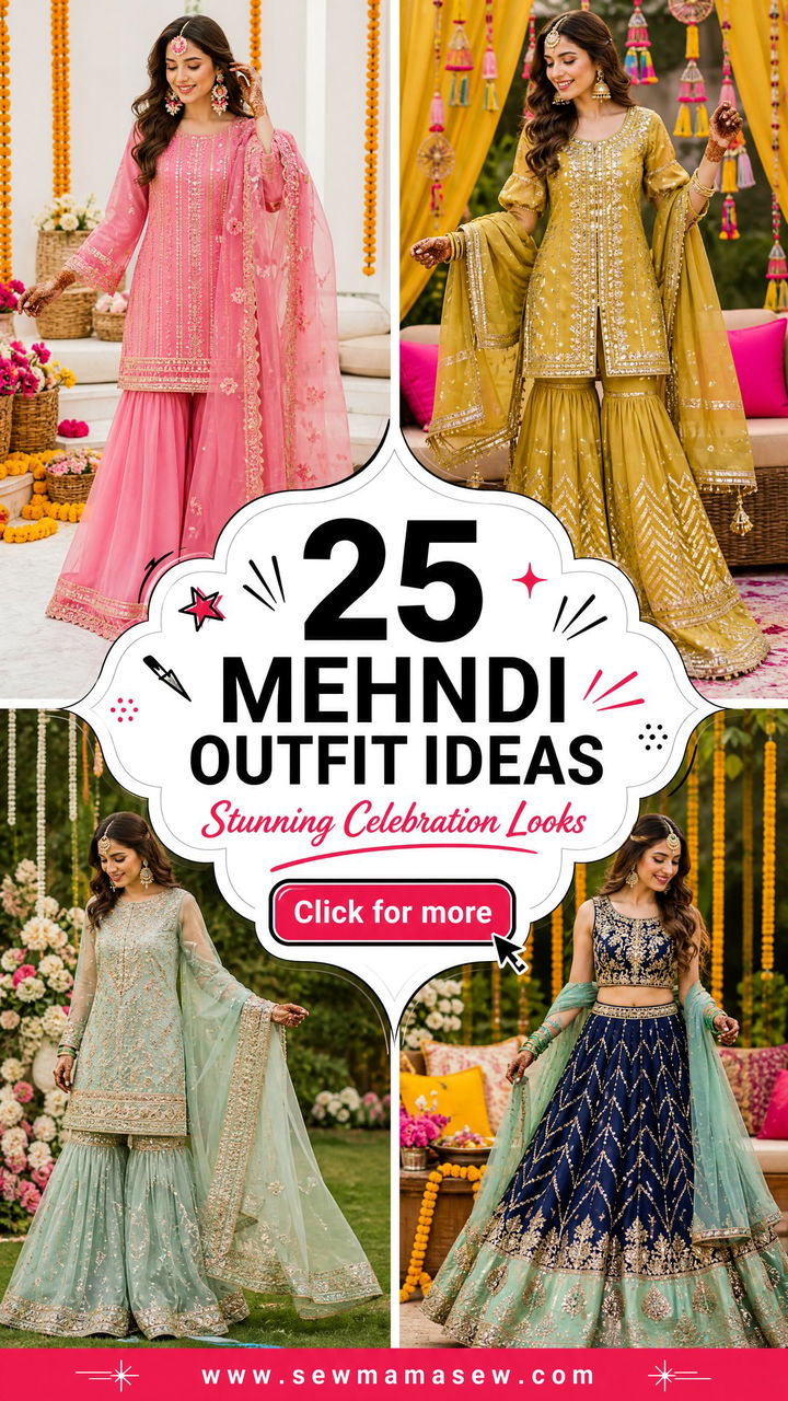 25 Mehndi Outfit Ideas 2026 for Stunning Celebration Looks - 25 Mehndi Outfit Ideas 2026 for Stunning Celebration Looks
