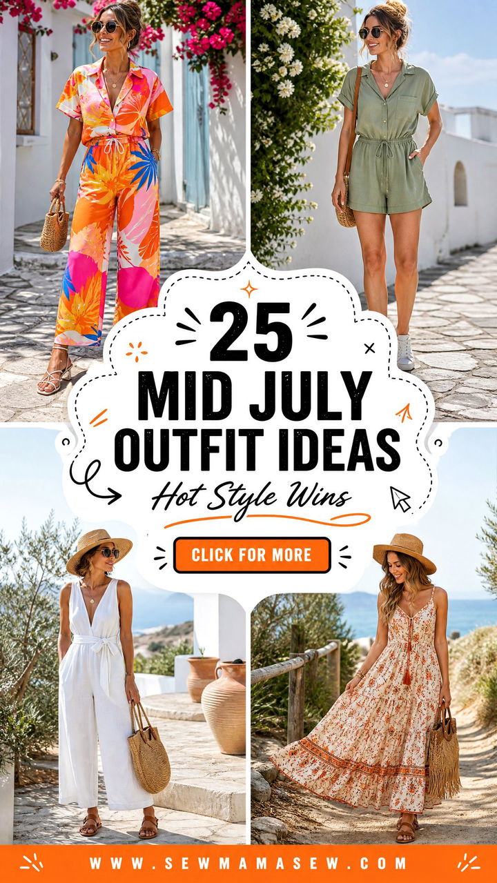 25 Mid July Outfit Ideas for Hot Summer Style Wins - 25 Mid July Outfit Ideas for Hot Summer Style Wins