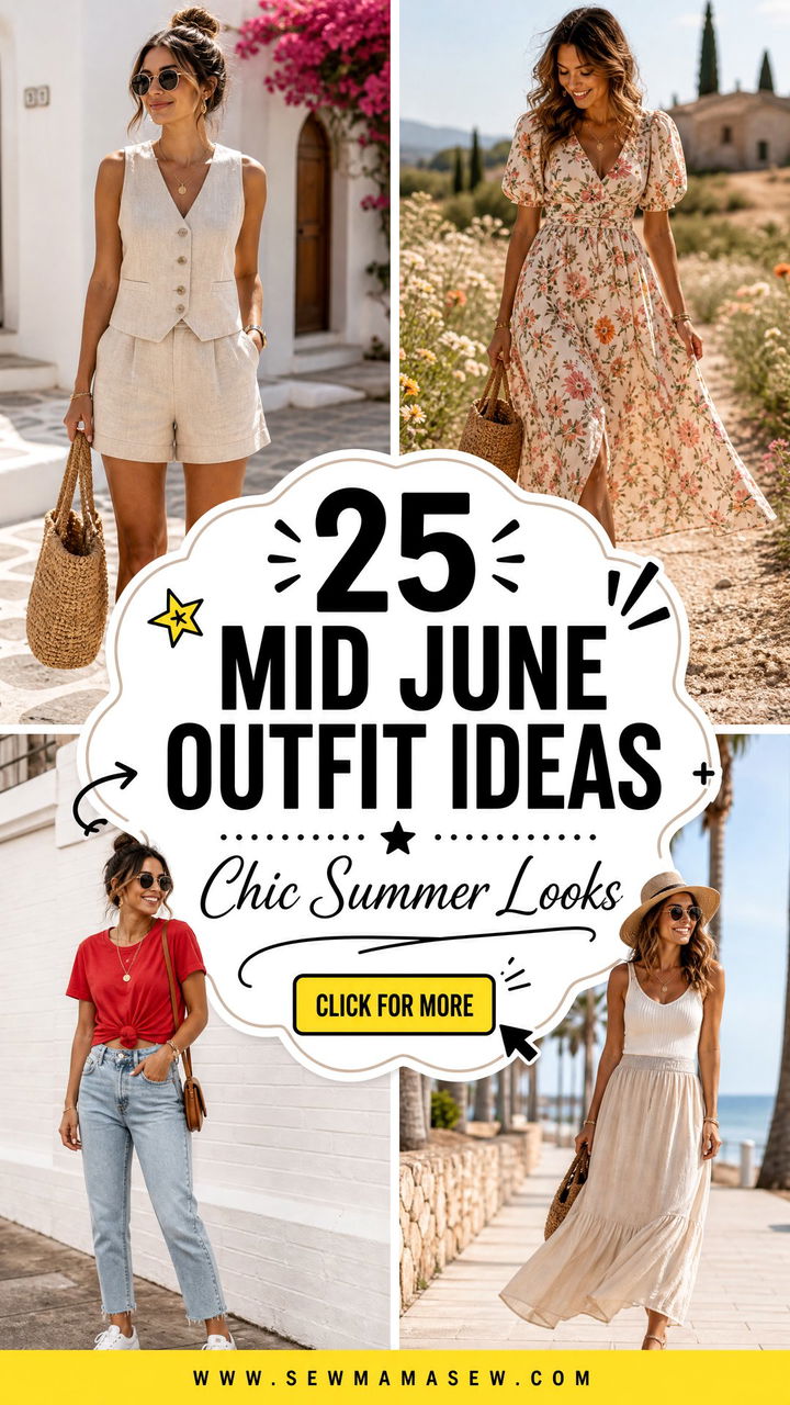 25 Mid June Outfit Ideas for Chic Summer Days and Nights - 25 Mid June Outfit Ideas for Chic Summer Days & Nights