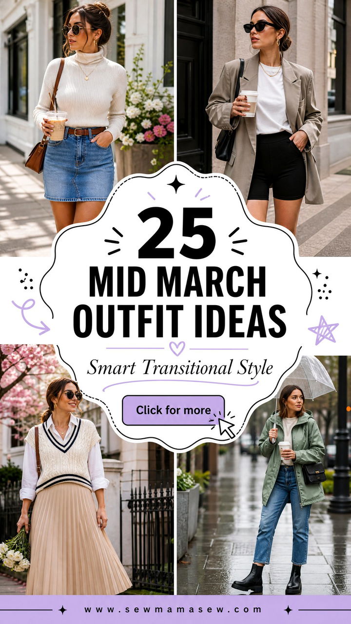 25 Mid March Outfit Ideas for Smart Transitional Style - 25 Mid March Outfit Ideas for Smart Transitional Style