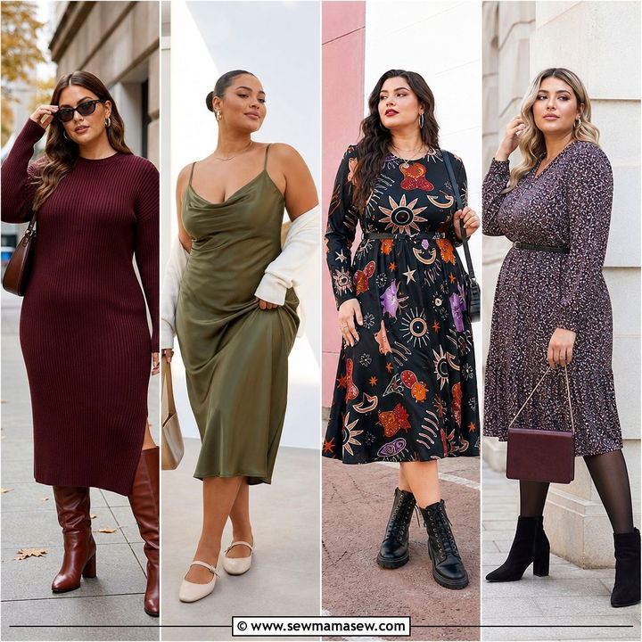 25 Midi Dress Plus Size Outfit Ideas for Flattering Style