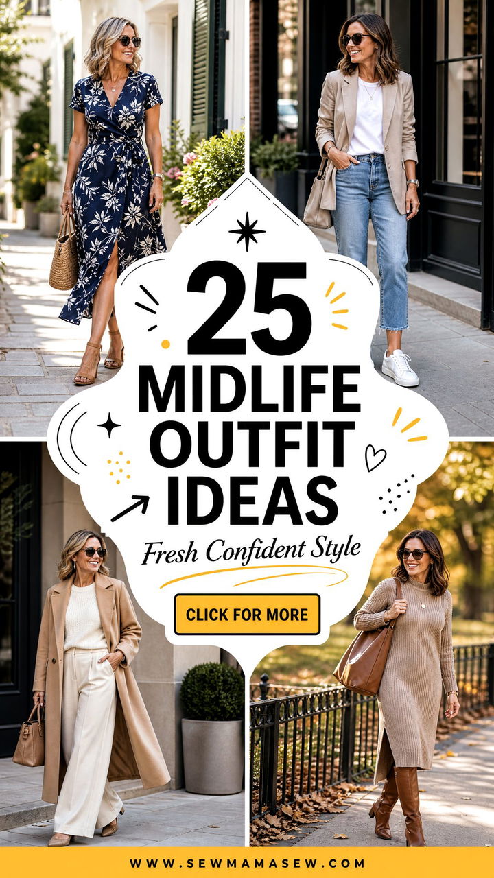 25 Midlife Outfit Ideas for Fresh Confident Everyday Style - 25 Midlife Outfit Ideas for Fresh, Confident Everyday Style
