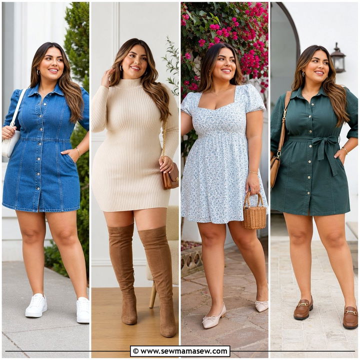 25 Mini Dress Outfit Ideas Plus Size for Confident Style