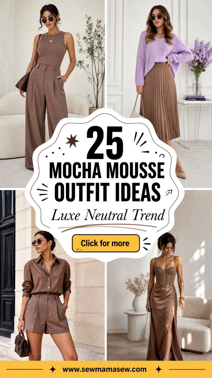 25 Mocha Mousse Outfit Ideas for a Luxe Neutral Trend Now - 25 Mocha Mousse Outfit Ideas for a Luxe Neutral Trend Now