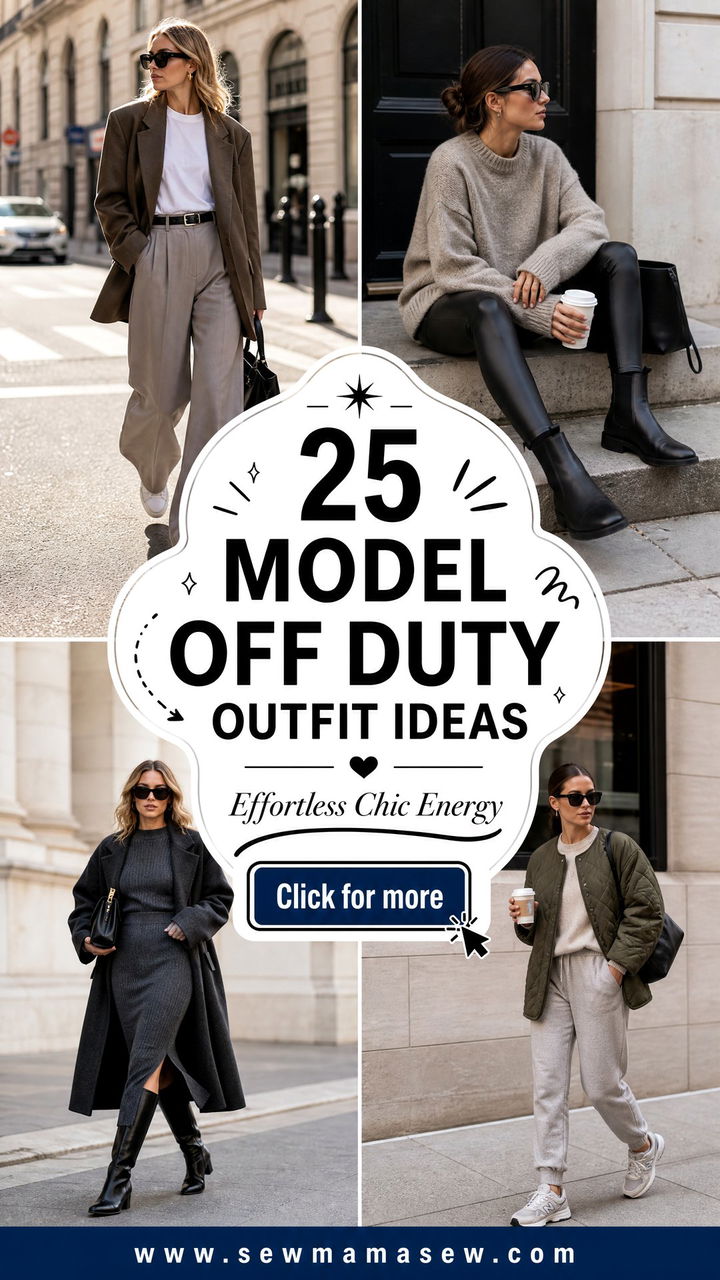 25 Model Off Duty Outfit Ideas for Women Over 40 to Try - 25 Model Off Duty Outfit Ideas for Women Over 40 to Try