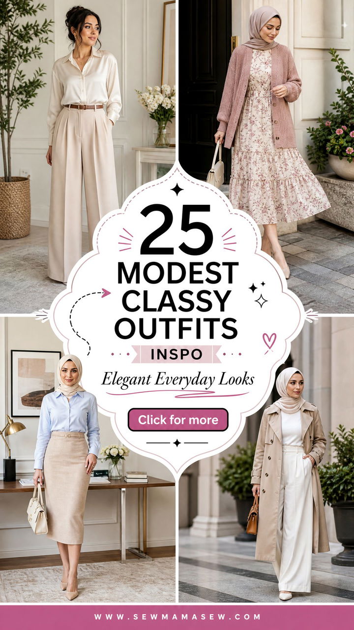 25 Modest Classy Outfits Inspo for Elegant Everyday Looks - 25 Modest Classy Outfits Inspo for Elegant Everyday Looks