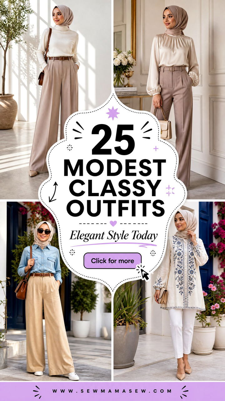 25 Modest Classy Outfits to Copy for Elegant Style Today - 25 Modest Classy Outfits to Copy for Elegant Style Today
