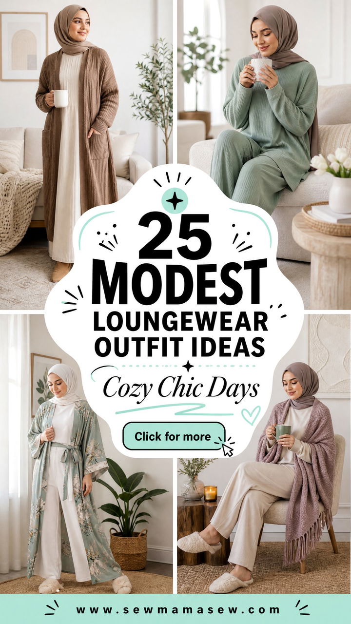 25 Modest Loungewear Outfit Ideas for Cozy Chic Days Home - 25 Modest Loungewear Outfit Ideas for Cozy Chic Days Home