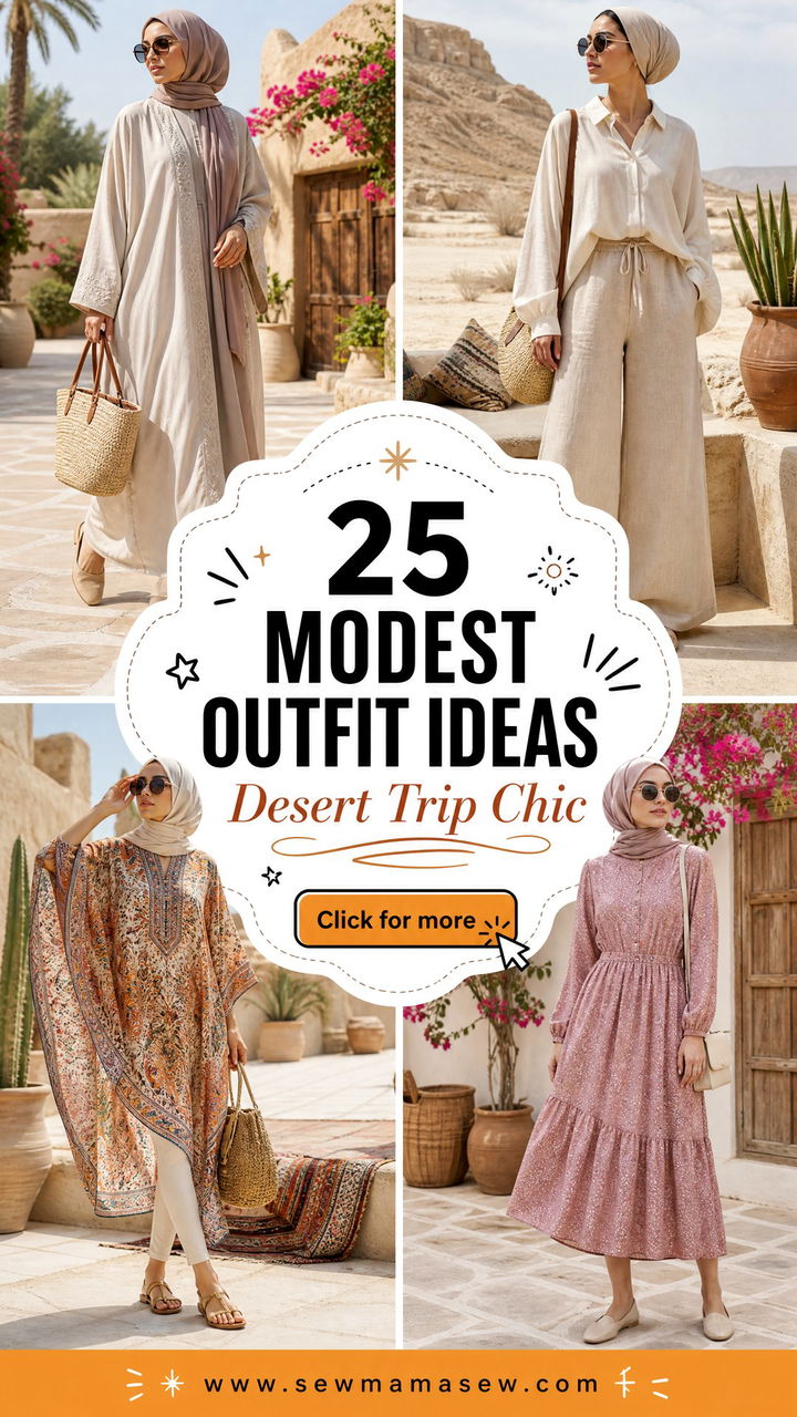 25 Modest Outfit Ideas for Desert Trip With Chic Coverage - 25 Modest Outfit Ideas for Desert Trip With Chic Coverage