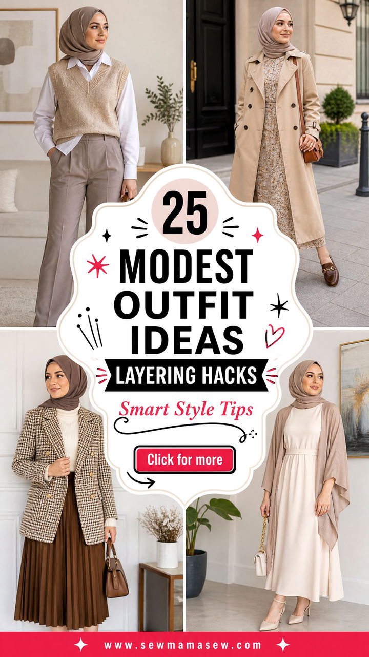 25 Modest outfit ideas layering hacks Smart Style Tips - 25 Modest outfit ideas layering hacks: Smart Style Tips