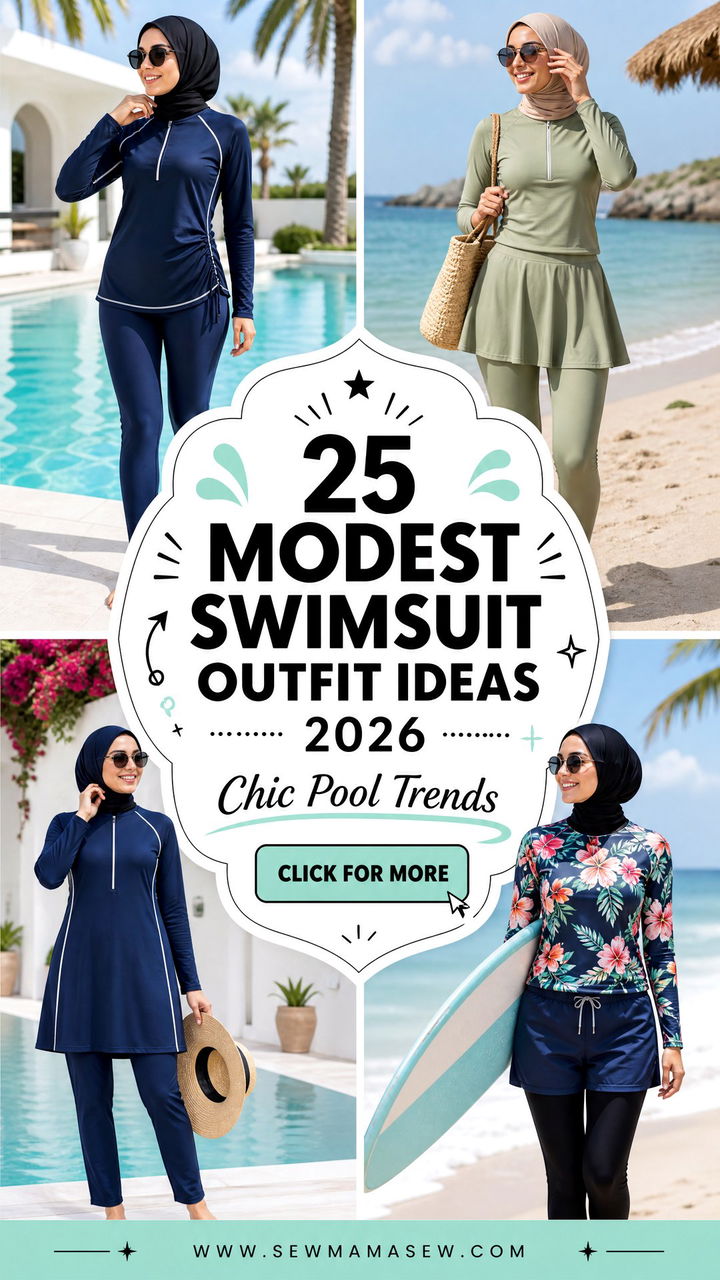 25 Modest swimsuit outfit ideas 2026 Chic Pool Trends - 25 Modest swimsuit outfit ideas 2026: Chic Pool Trends