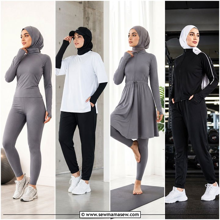 25 Modest Yoga Outfit Ideas With Hijab: Comfy Studio Looks