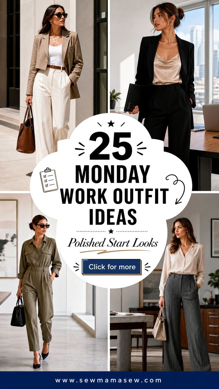 25 Monday work outfit ideas Polished Looks to Start Strong - 25 Monday work outfit ideas: Polished Looks to Start Strong