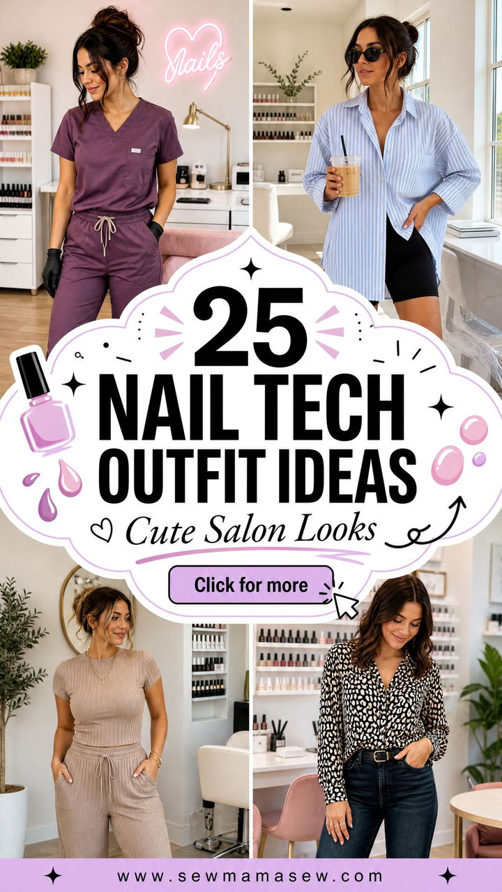 25 Nail tech outfit ideas Cute Comfy Looks for Salon Days - 25 Nail tech outfit ideas: Cute, Comfy Looks for Salon Days
