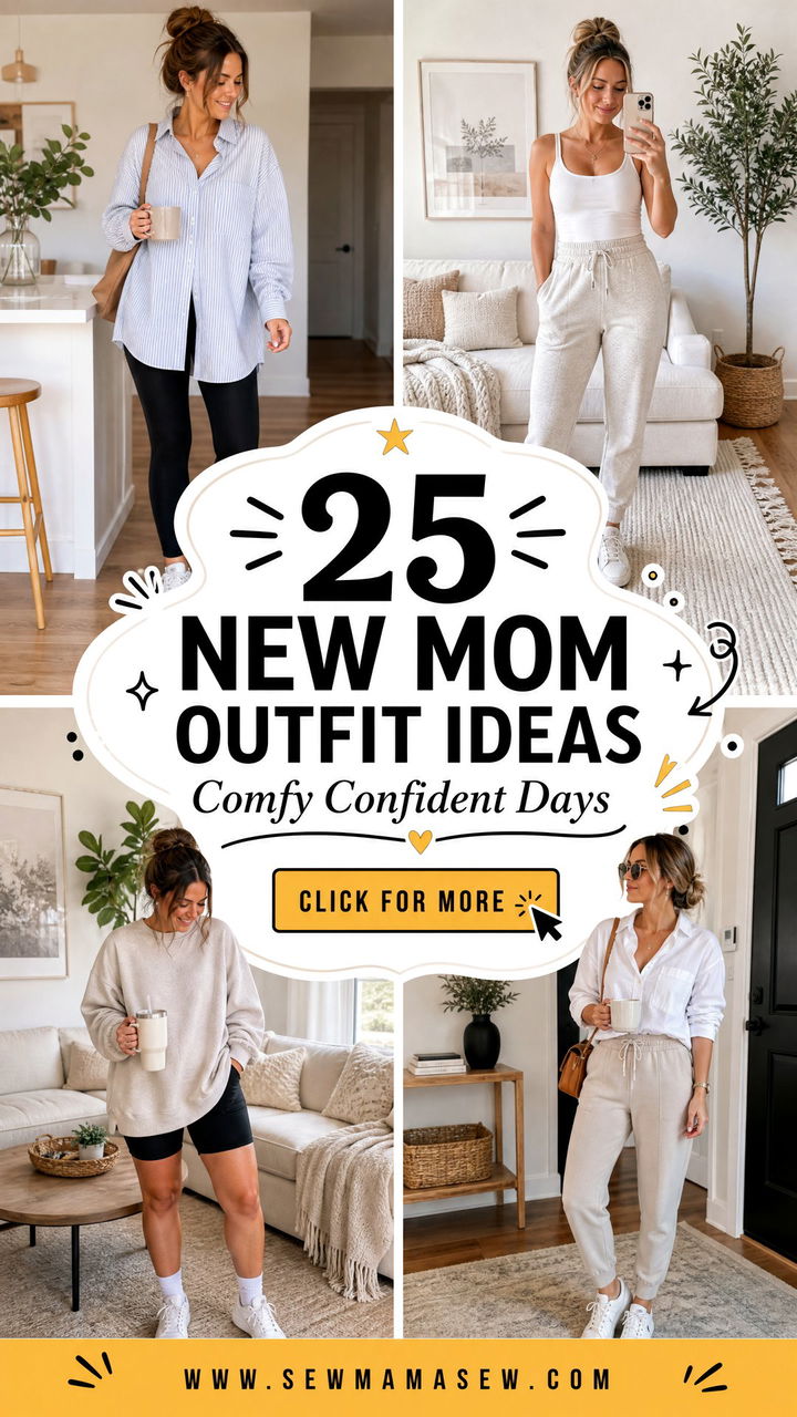 25 New Mom Outfit Ideas for Comfy Confident Days - 25 New Mom Outfit Ideas for Comfy, Confident Days