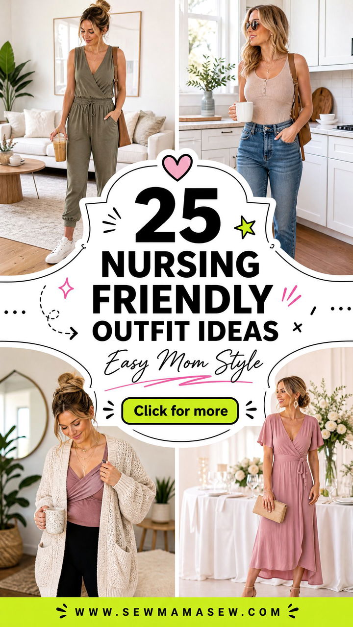 25 Nursing Friendly Outfit Ideas for Easy Mom Style - 25 Nursing Friendly Outfit Ideas for Easy Mom Style
