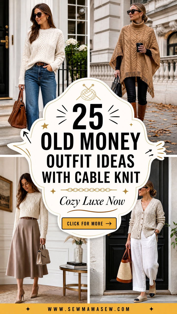 25 Old Money Outfit Ideas With Cable Knit Cozy Luxe Now - 25 Old Money Outfit Ideas With Cable Knit: Cozy Luxe Now