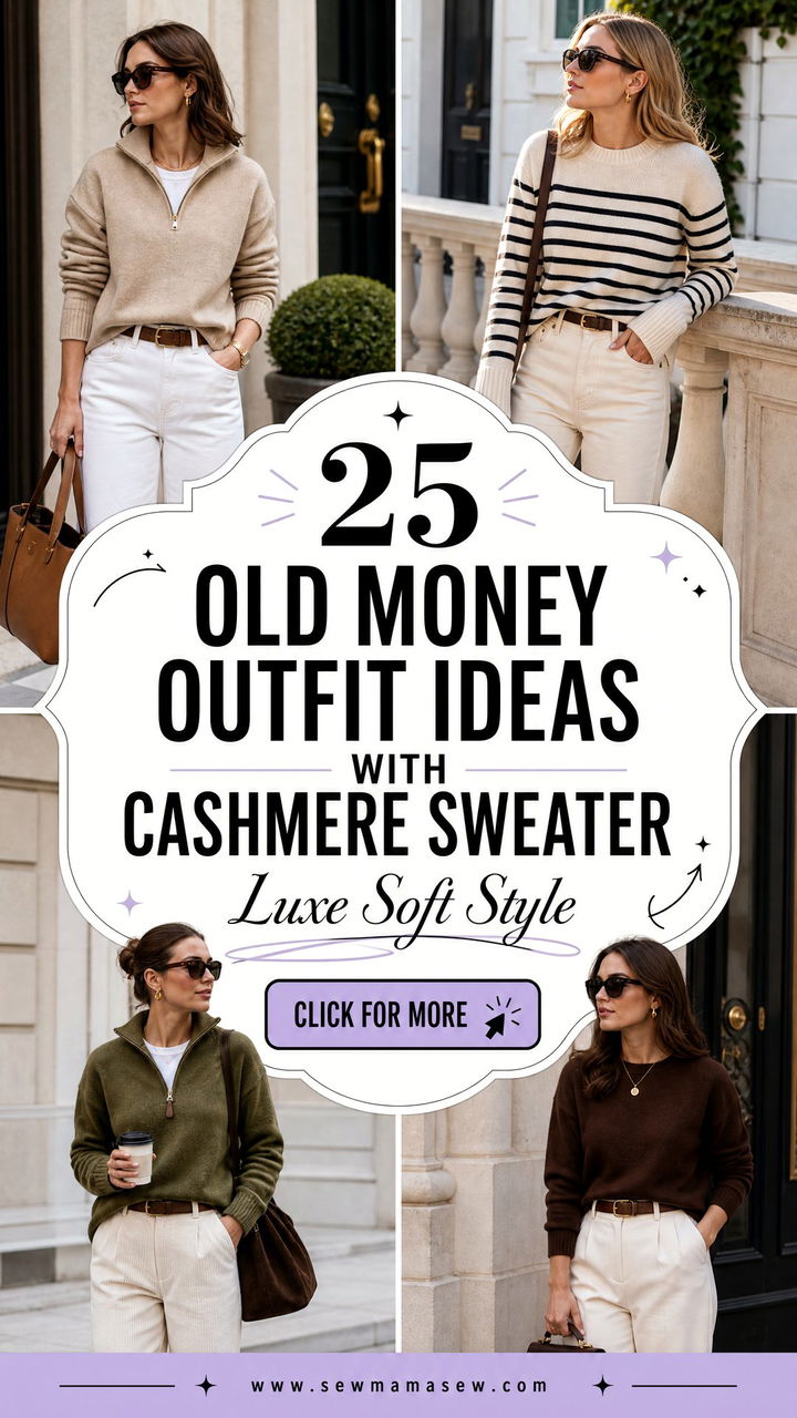 25 Old Money Outfit Ideas With Cashmere Sweater Luxe Looks - 25 Old Money Outfit Ideas With Cashmere Sweater: Luxe Looks