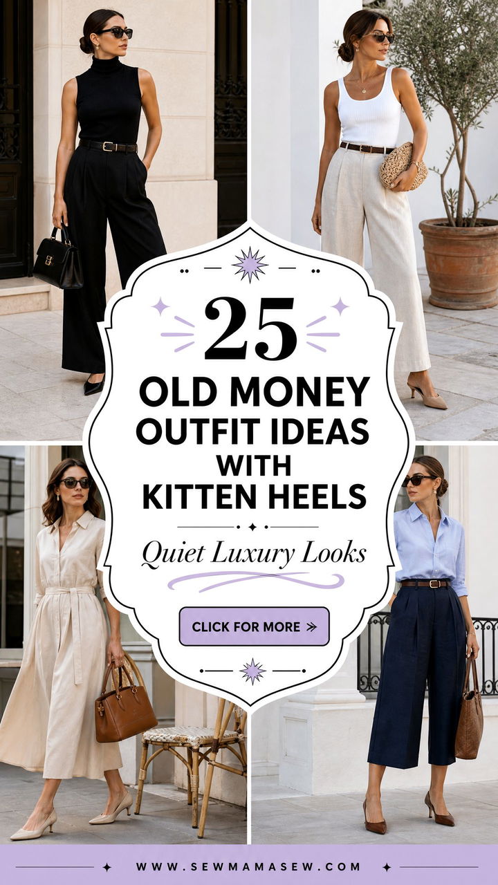 25 Old money outfit ideas with kitten heels for Quiet Luxury - 25 Old money outfit ideas with kitten heels for Quiet Luxury