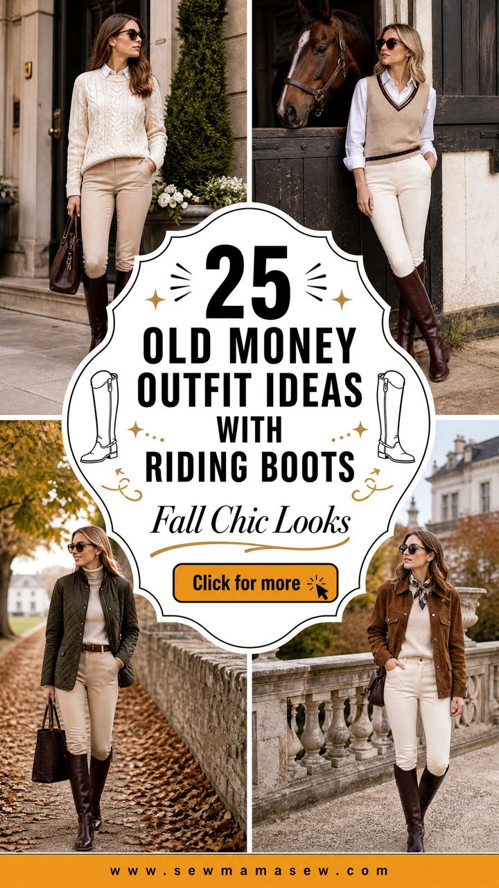 25 Old money outfit ideas with riding boots for Fall Chic - 25 Old money outfit ideas with riding boots for Fall Chic
