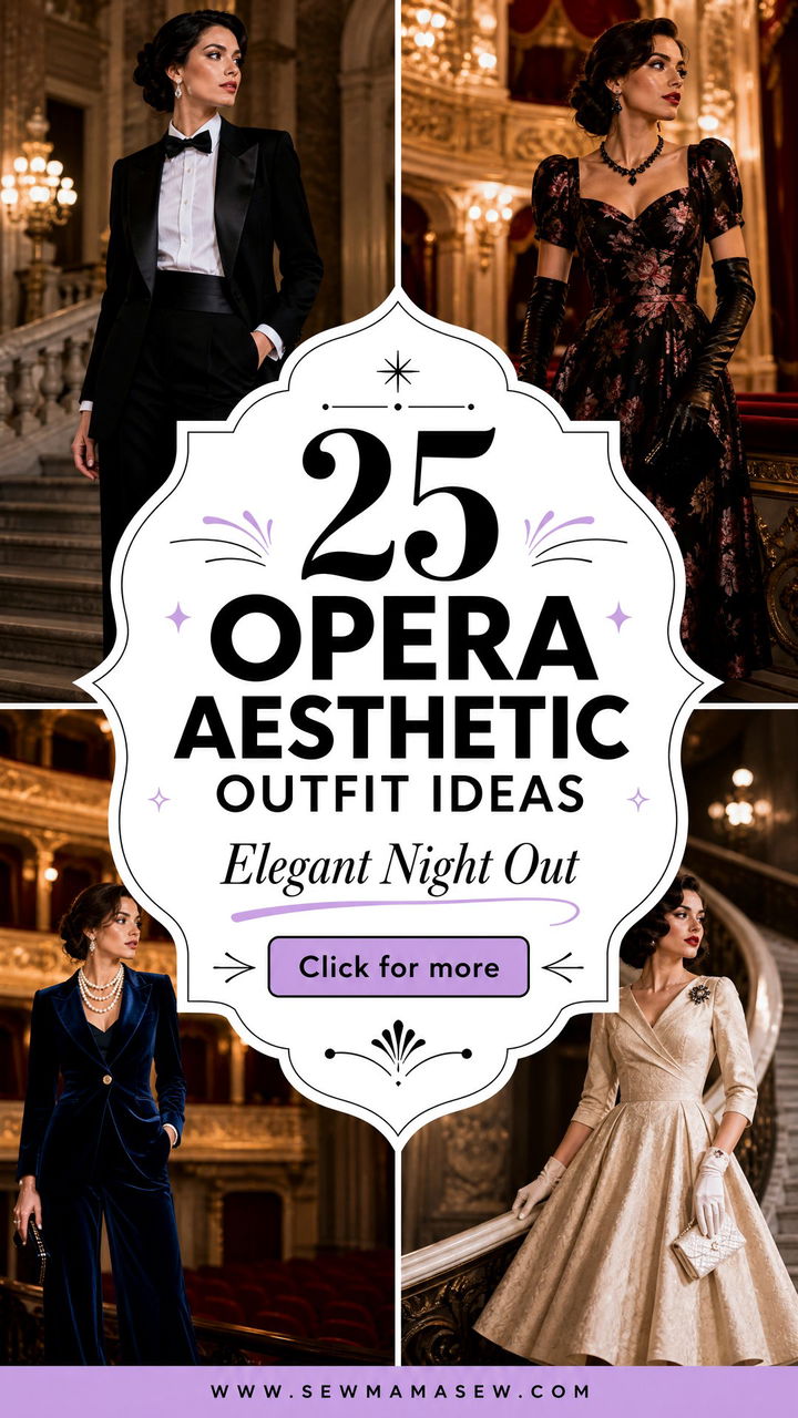 25 Opera Aesthetic Outfit Ideas for Elegant Night-Out Style - 25 Opera Aesthetic Outfit Ideas for Elegant Night-Out Style