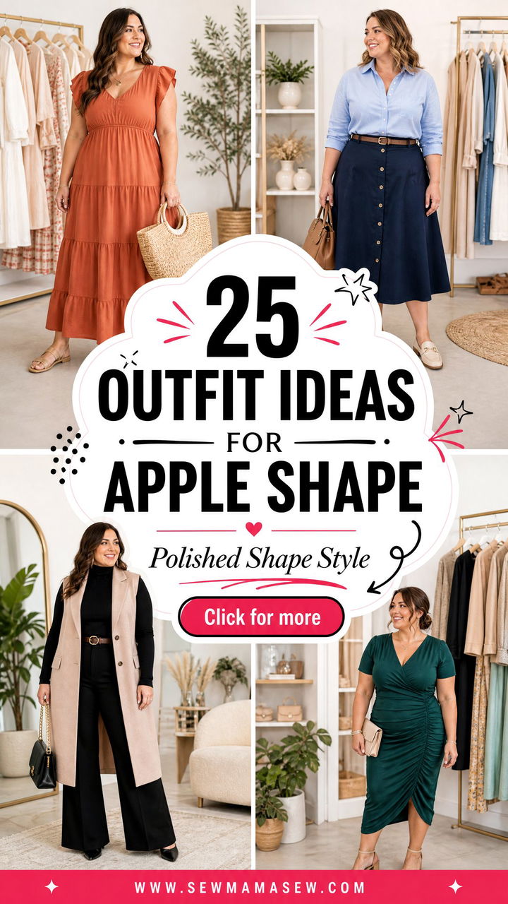 25 Outfit Ideas for Apple Shape 2026 That Feel Polished - 25 Outfit Ideas for Apple Shape 2026 That Feel Polished