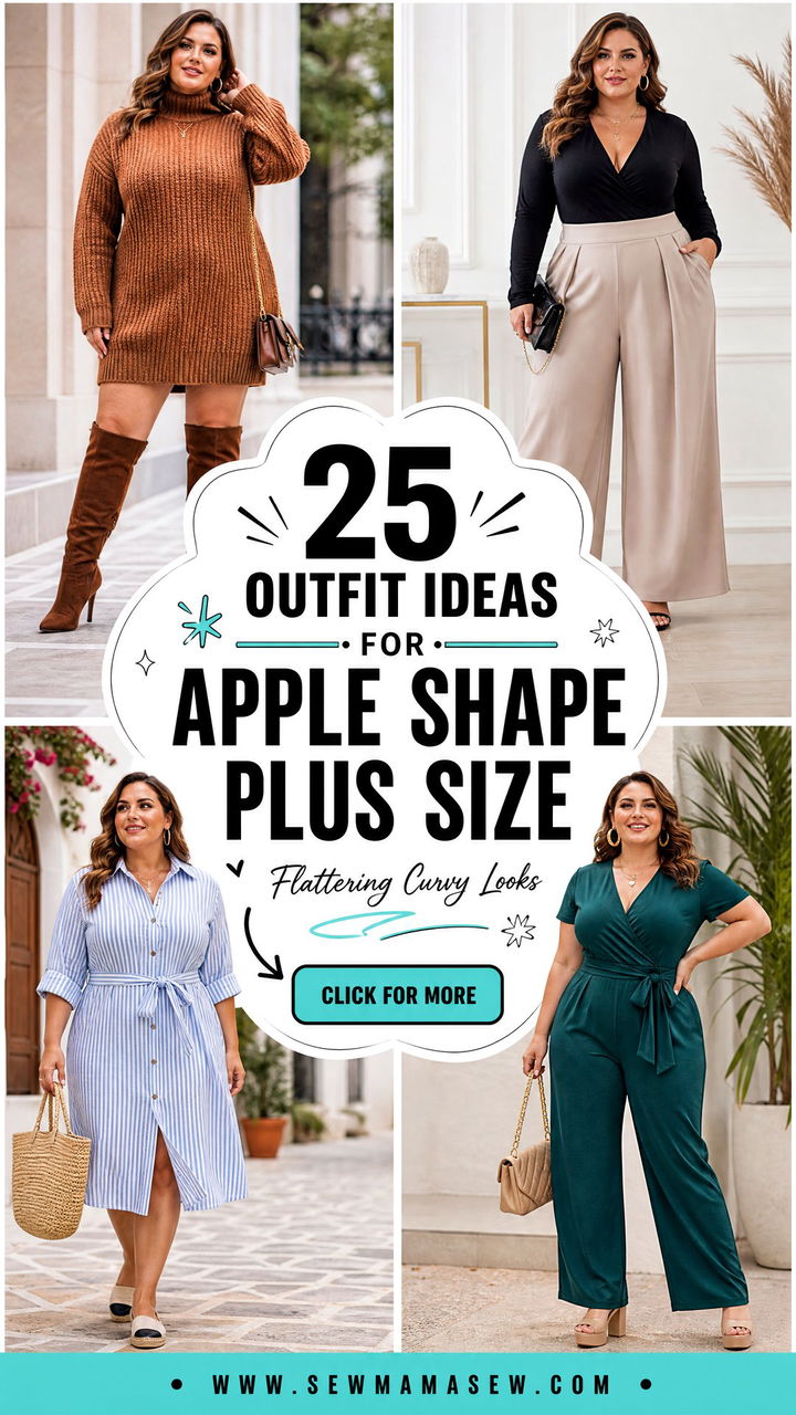 25 Outfit Ideas for Apple Shape Plus Size That Flatter - 25 Outfit Ideas for Apple Shape Plus Size That Flatter