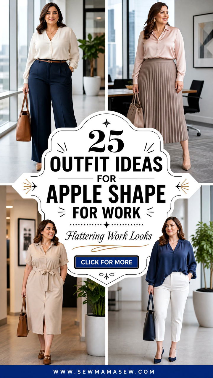 25 Outfit Ideas for Apple Shape for Work That Flatter - 25 Outfit Ideas for Apple Shape for Work That Flatter