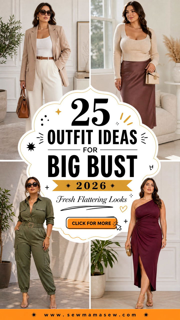 25 Outfit Ideas for Big Bust 2026 Fresh Flattering Looks - 25 Outfit Ideas for Big Bust 2026: Fresh Flattering Looks