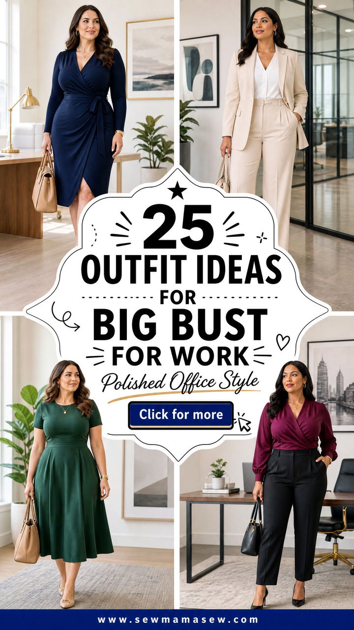 25 Outfit Ideas for Big Bust for Work Polished Office Looks - 25 Outfit Ideas for Big Bust for Work: Polished Office Looks