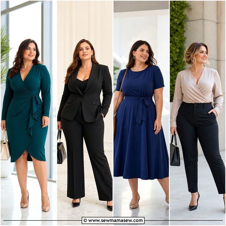 25 Outfit Ideas for Big Bust for Work: Polished Office Looks