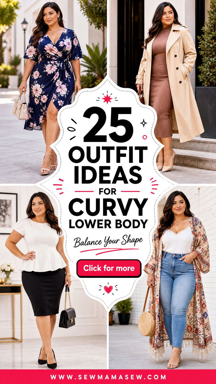 25 Outfit Ideas for Curvy Lower Body That Balance Shape - 25 Outfit Ideas for Curvy Lower Body That Balance Shape