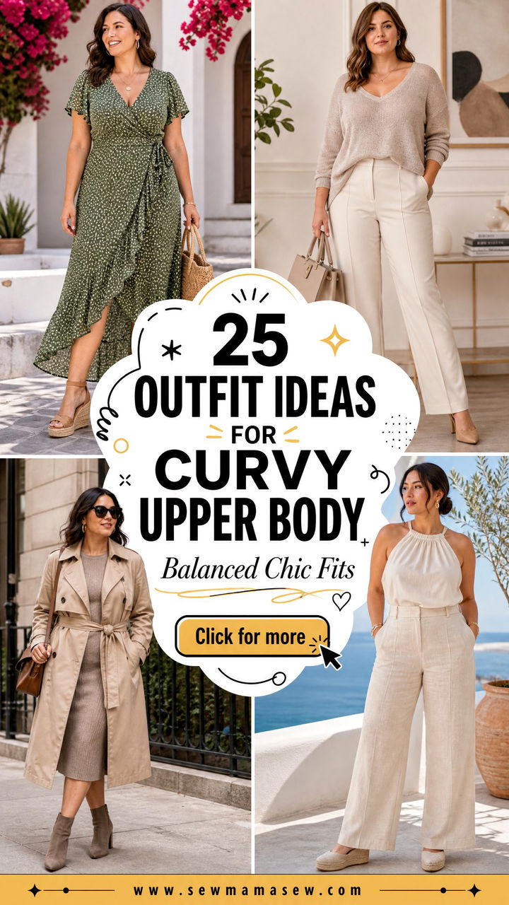 25 Outfit Ideas for Curvy Upper Body Balanced Chic Fits - 25 Outfit Ideas for Curvy Upper Body: Balanced Chic Fits