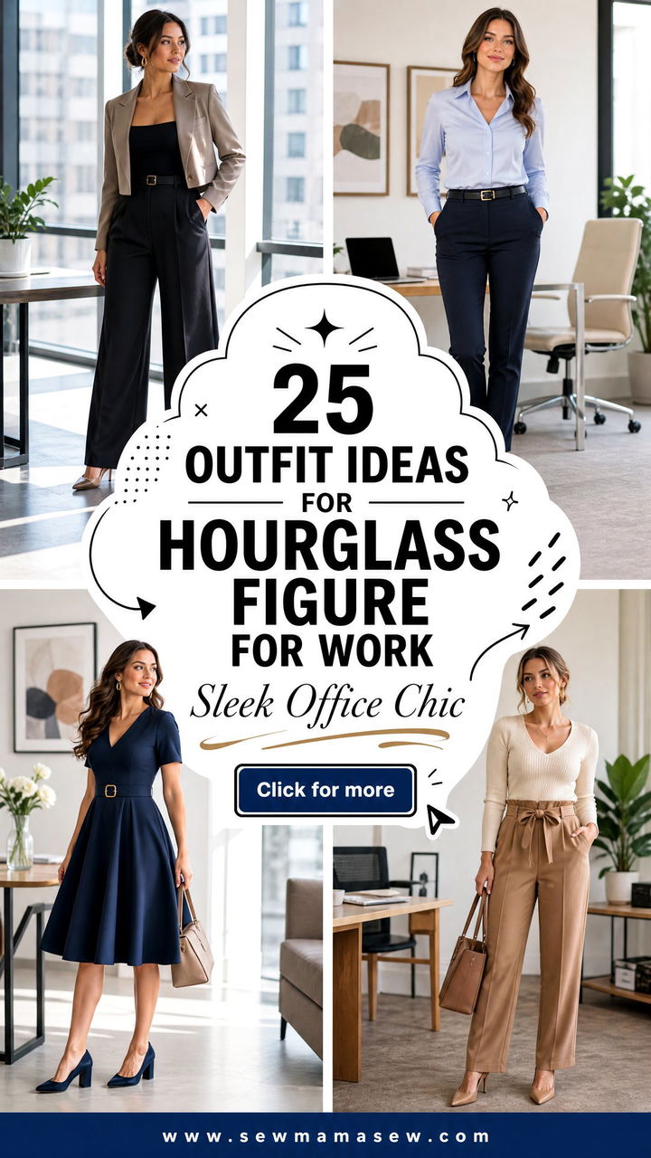 25 Outfit Ideas for Hourglass Figure for Work Sleek Office - 25 Outfit Ideas for Hourglass Figure for Work: Sleek Office