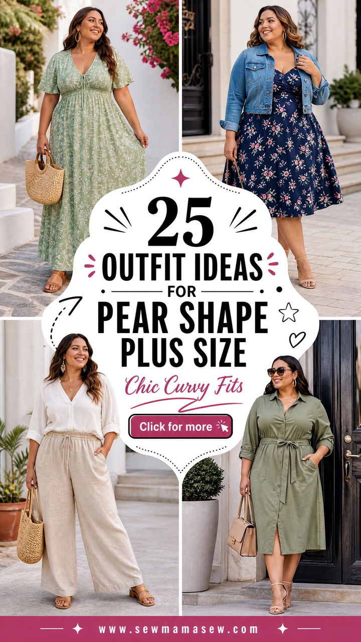 25 Outfit Ideas for Pear Shape Plus Size Chic Fits - 25 Outfit Ideas for Pear Shape Plus Size: Chic Fits