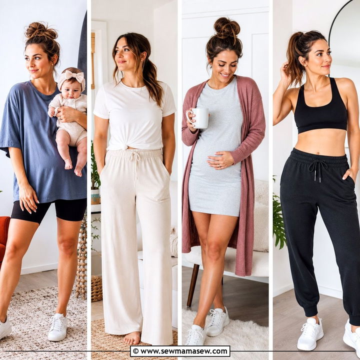 25 Outfit Ideas for Postpartum Women: Comfy Chic Looks