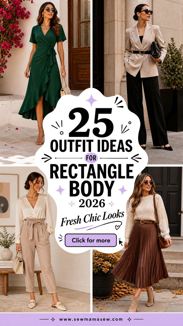 25 Outfit Ideas for Rectangle Body 2026 Fresh Chic Looks - 25 Outfit Ideas for Rectangle Body 2026: Fresh Chic Looks