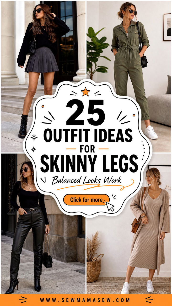 25 Outfit Ideas for Skinny Legs Balanced Looks That Work - 25 Outfit Ideas for Skinny Legs: Balanced Looks That Work