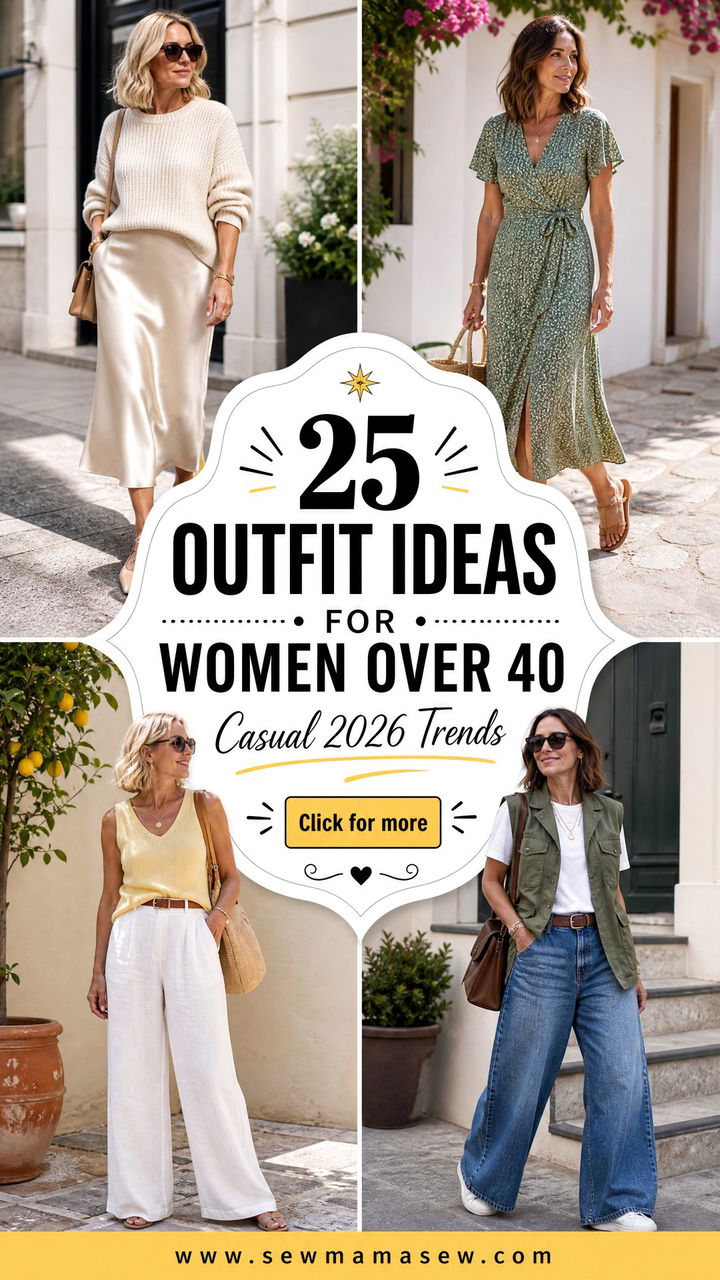 25 Outfit Ideas for Women Over 40 Casual 2026 Trends - 25 Outfit Ideas for Women Over 40 Casual 2026 Trends