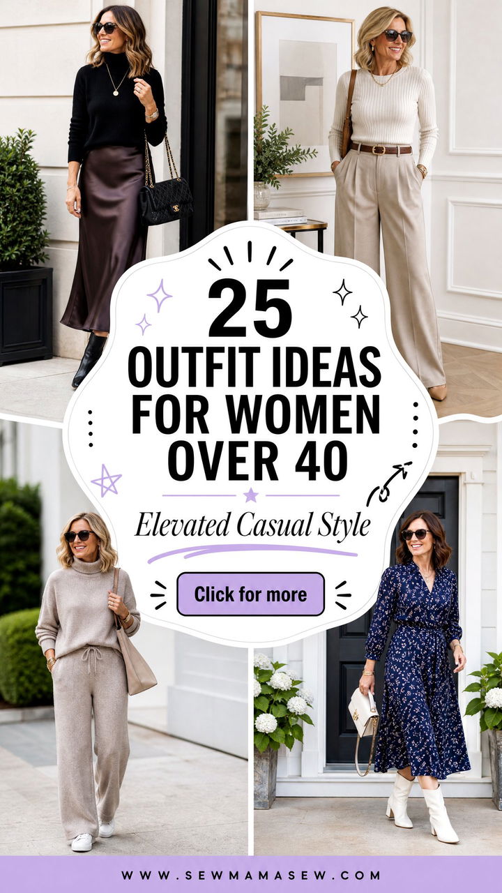 25 Outfit Ideas for Women Over 40 Elevated Casual Style - 25 Outfit Ideas for Women Over 40 Elevated Casual Style