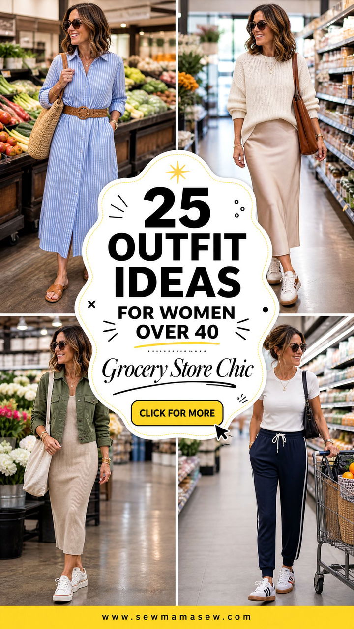 25 Outfit Ideas for Women Over 40 Grocery Store Chic Looks - 25 Outfit Ideas for Women Over 40 Grocery Store Chic Looks
