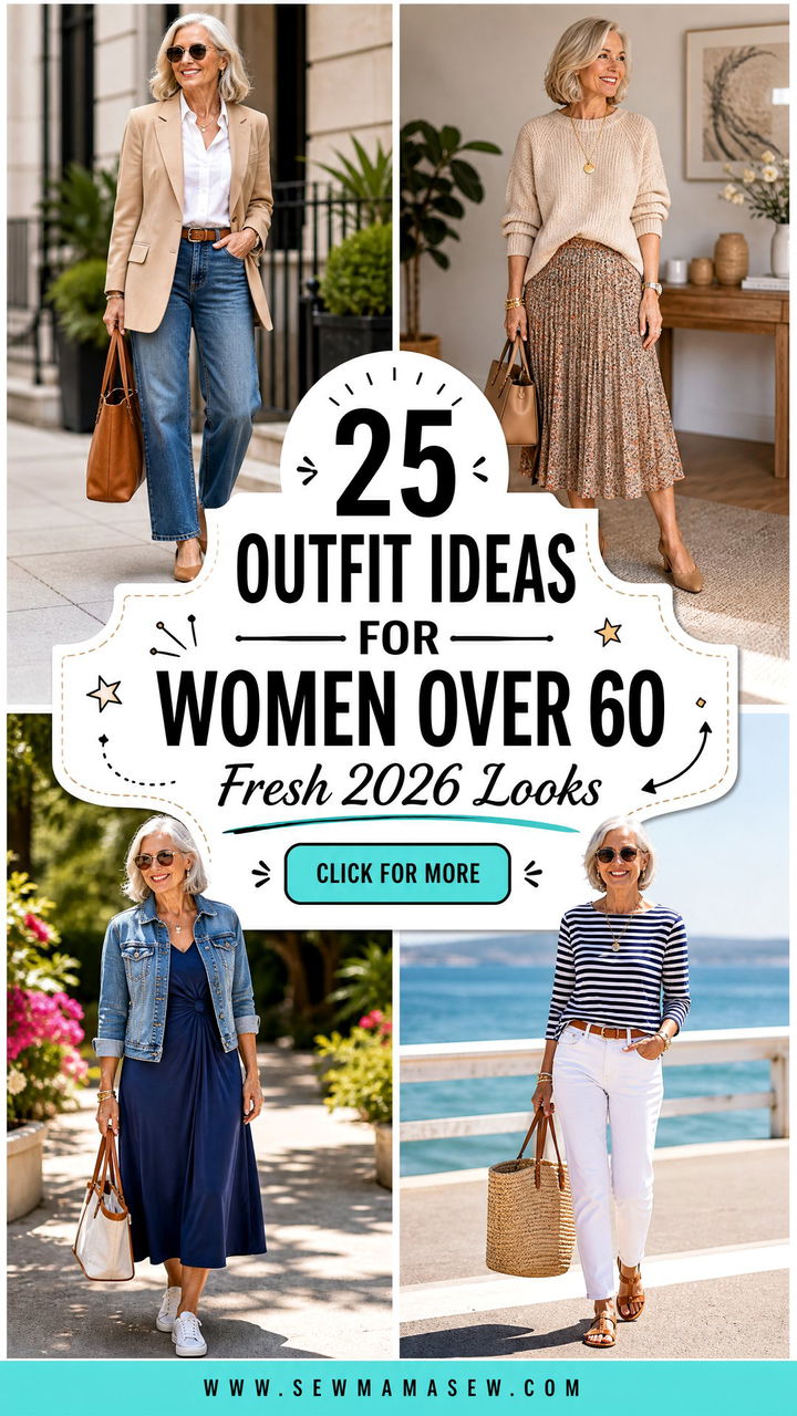 25 Outfit Ideas for Women Over 60 2026 That Feel Fresh - 25 Outfit Ideas for Women Over 60 2026 That Feel Fresh