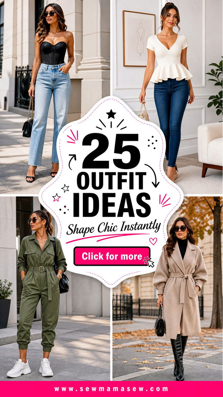 25 Outfit Ideas to Create Hourglass Shape With Chic Tricks - 25 Outfit Ideas to Create Hourglass Shape With Chic Tricks