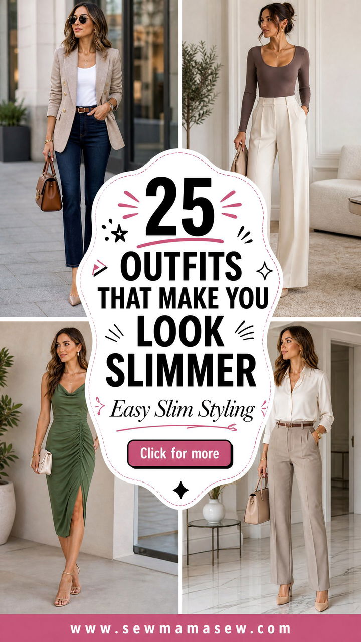 25 Outfits That Make You Look Slimmer With Easy Styling - 25 Outfits That Make You Look Slimmer With Easy Styling