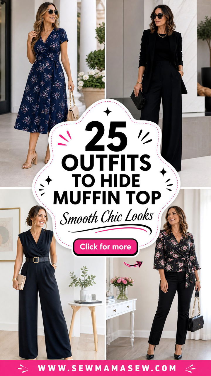 25 Outfits to Hide Muffin Top Flattering Looks to Try - 25 Outfits to Hide Muffin Top: Flattering Looks to Try