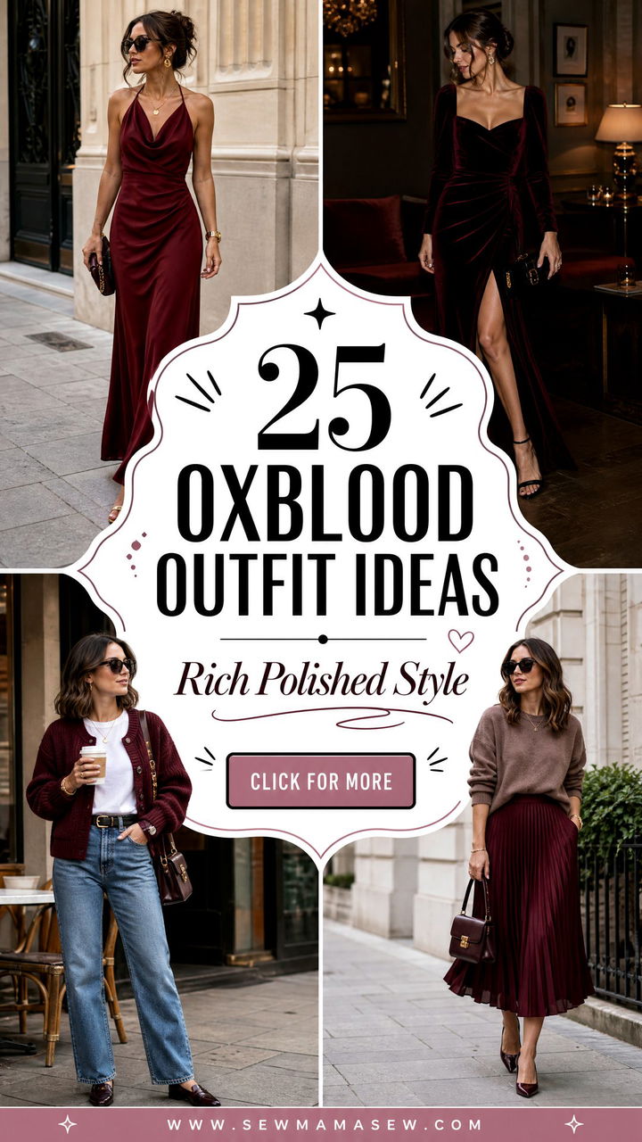 25 Oxblood Outfit Ideas for Rich Polished Style - 25 Oxblood Outfit Ideas for Rich, Polished Style