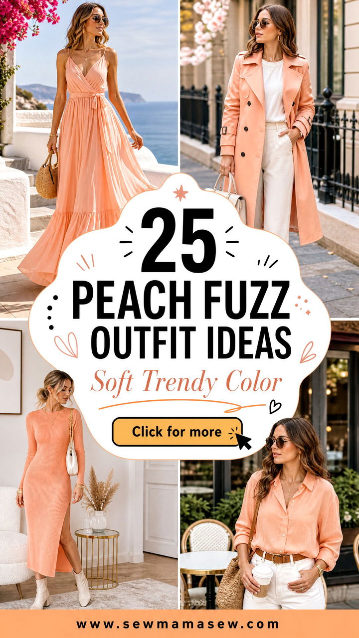 25 Peach Fuzz Outfit Ideas for Soft Trendy Color Looks - 25 Peach Fuzz Outfit Ideas for Soft, Trendy Color Looks