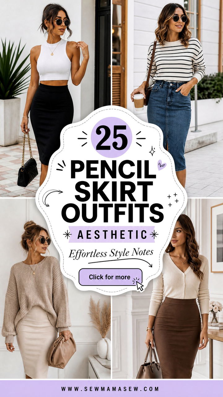 25 Pencil Skirt Outfits Aesthetic For Effortless Style - 25 Pencil Skirt Outfits Aesthetic For Effortless Style