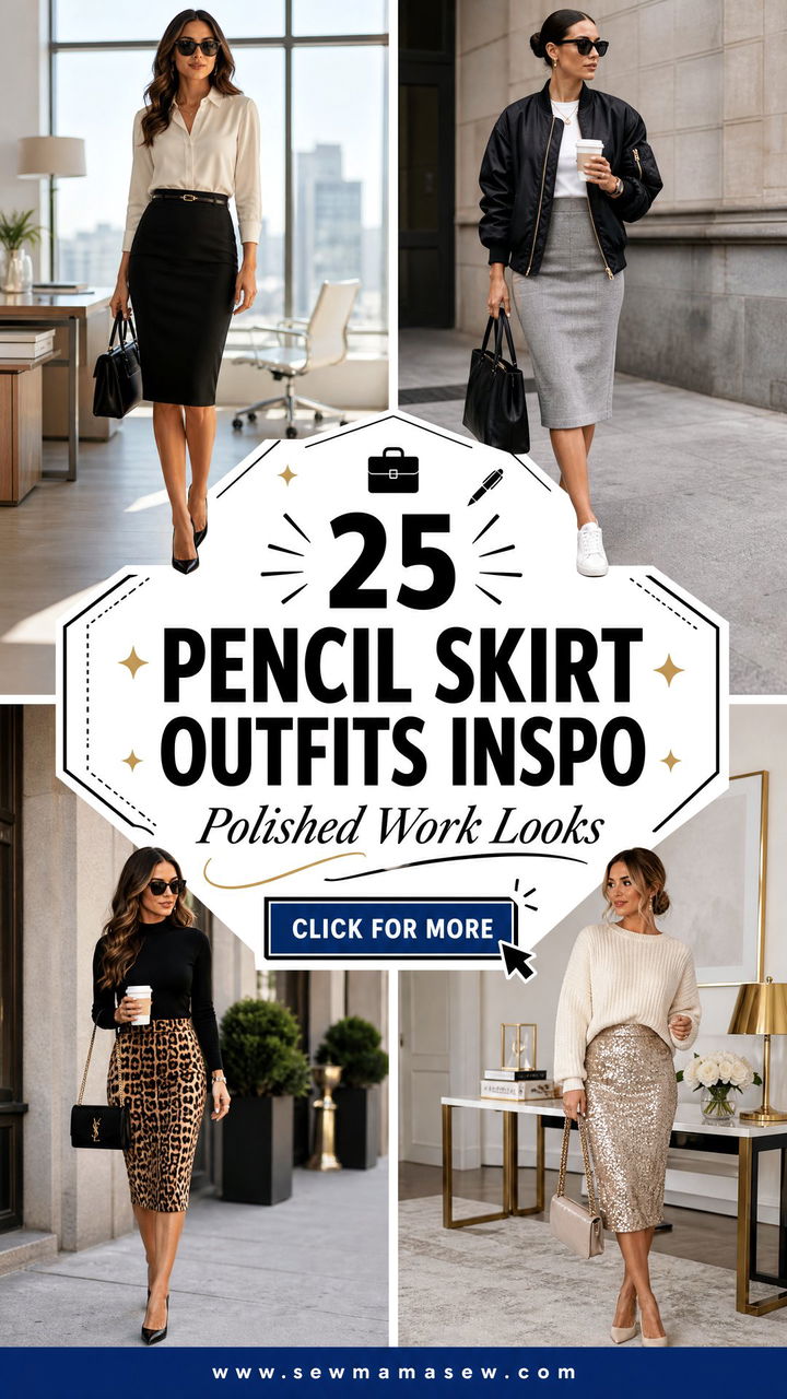 25 Pencil Skirt Outfits Inspo for Polished Work Looks - 25 Pencil Skirt Outfits Inspo for Polished Work Looks